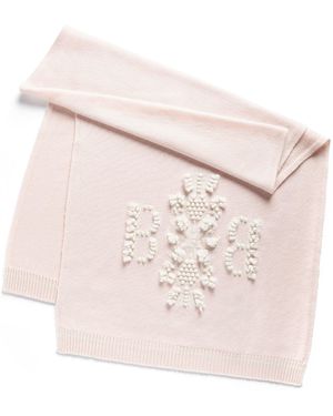 Barrie Cashmere Scarf With 3d Logo - Pink