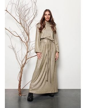 Baruni Asymmetric Jersey Dress - Natural