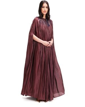 Baruni Samarah Cape Set - Purple