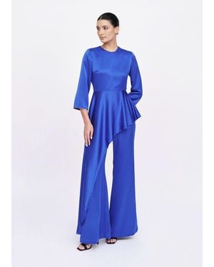 Baruni Zz Wide-Leg Occasion Pants Set - Blue