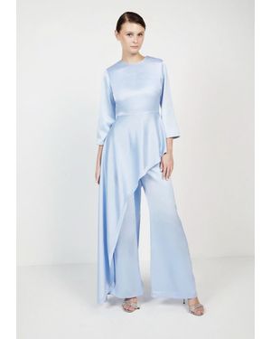 Baruni Zz Wide-Leg Occasion Pants Set - Blue