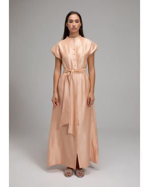 Baruni Sari Dress - Gray