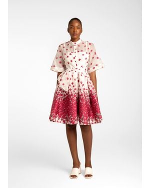 Baruni Pansies Dress - Red