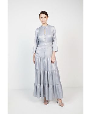 Baruni Salvia Dress - White