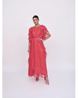 Baruni Petal Kaftan - Red
