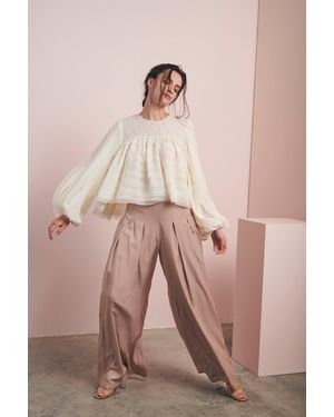Baruni Wide-Leg Pants - Pink