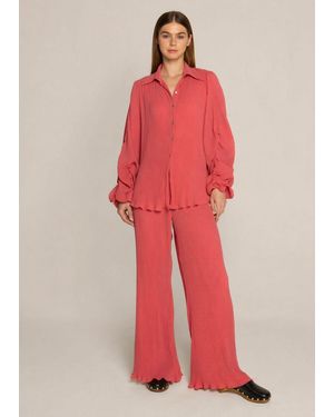 Baruni Ausha Pant Set - Red
