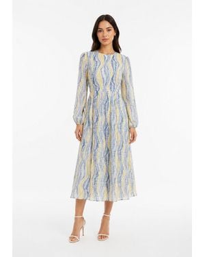 Baruni Abstract Print Resort Holiday Dress - Multicolor