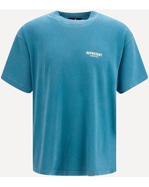 Represent Cotton T-Shirt - Blue