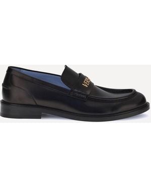 Versace Mocassini Con Logo - Bianco