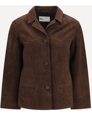 Tory Burch Suede Jacket - Brown