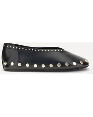 Ganni Jenny Ballet Flats - White