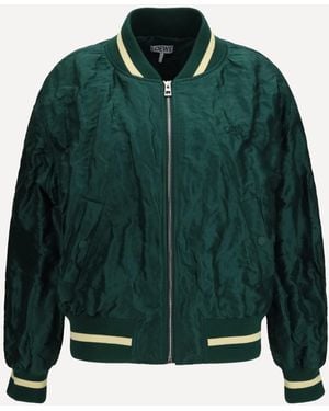 Loewe Technical Fabric Bomber Jacket - Green