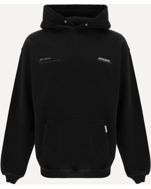Represent Cotton Hoodie - Black