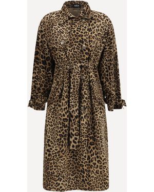 Ella Batwing Sleeve Trench Coat - Natural