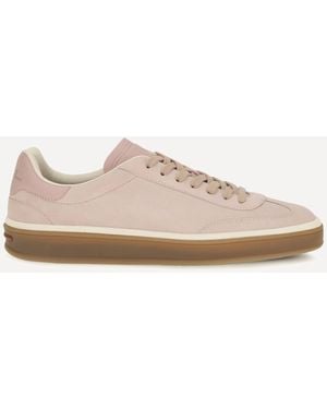 Loro Piana Suede Tennis Walk Trainers - White
