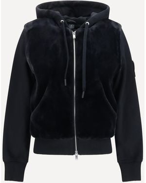 Moose Knuckles Rosylyn Bunny Hoodie - Blue