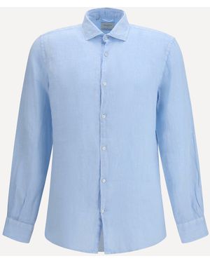 Brooksfield Linen Shirt - Blue
