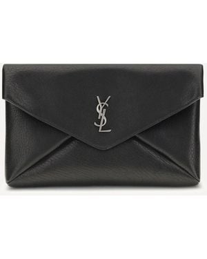 Saint Laurent Pochette Envelope Grande Cassandre - Nero