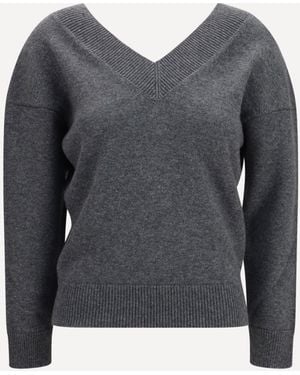 Tom Ford V-Neck Sweater - Gray