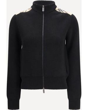 Burberry Cashmere And Wool Cardigan - Black