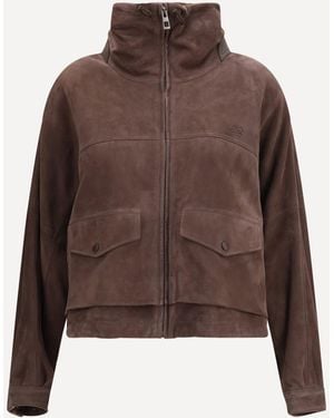 Loewe Suede Goat Leather Jacket - Brown