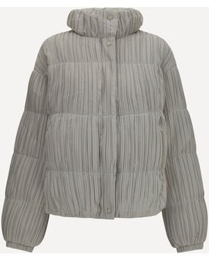 GONGDID DESIGN Reversible High-Neck Puffer Jacket - Grey