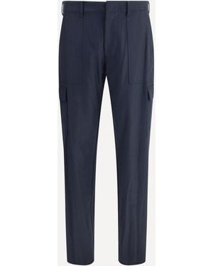 Etro Flannel Cargo Pants - Blue
