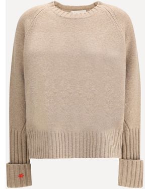 Tory Burch Merino Wool Sweater - Natural