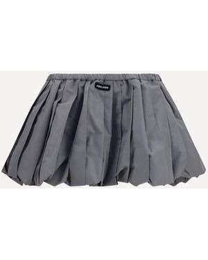 Miu Miu Balloon Mini Skirt - Grey