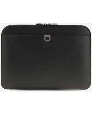 Ferragamo Gancini Document Holder - Black