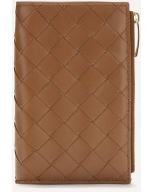 Bottega Veneta Lambskin Wallet - Brown