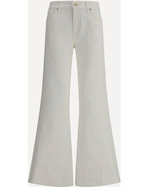 7FOR Spencer Flare Jeans - White