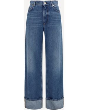 Dolce & Gabbana Straight-Leg Five-Pocket Jeans - Blue