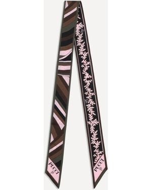 PUCCI Silk Twill Scarf - White