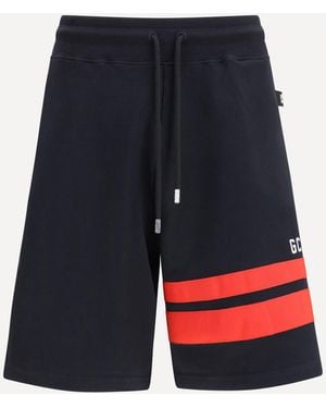 Gcds Regular Logo Sweat Shorts - Blue