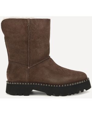 UGG Uptowner Short Suede Boots - Brown