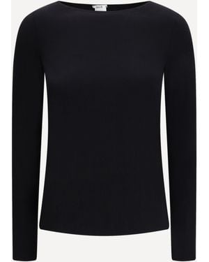 Wolford Pure Long-Sleeve Top - Black
