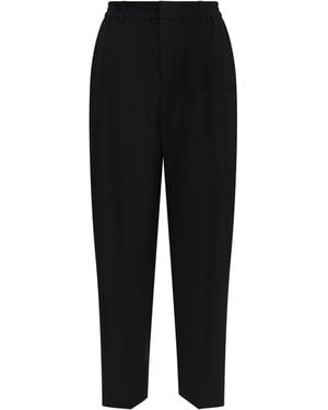 Alexander Wang Pantaloni Oversize Con Logo - Nero
