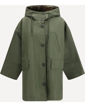 Weekend by Maxmara Water-Repellent Canvas Midi Parka - Green