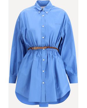 Miu Miu Chemisier Dress - Blue