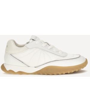 Pinko Gea Leather Sneakers - White