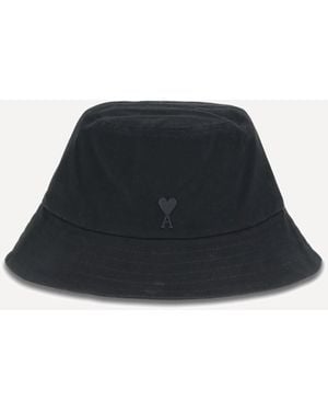 Ami Paris Ami De Coeur Bucket Hat - Blue