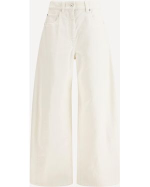Brunello Cucinelli Wide-Leg Trousers - White