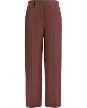 Brunello Cucinelli Wide-Leg Trousers - Purple