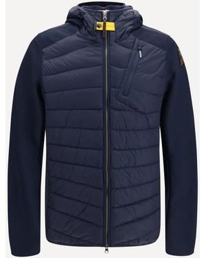 Parajumpers Jacket Nolan Hybrid With Hood - Blue