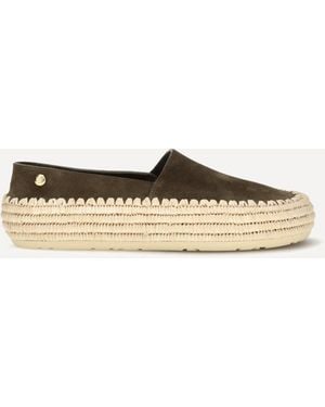 Loewe Rio Suede And Raffia Espadrillas - Natural