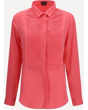 Tom Ford Tuxedo Shirt - Pink