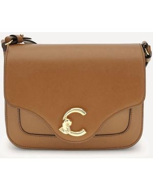 Coccinelle C-Me Calf Cocker Small Shoulder Bag - White
