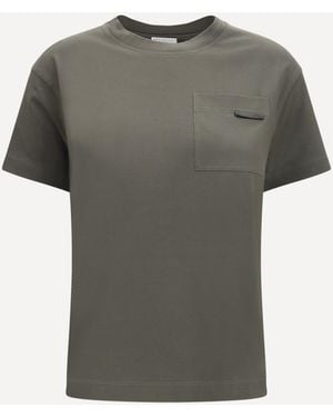 Brunello Cucinelli Cotton T-Shirt - Grey